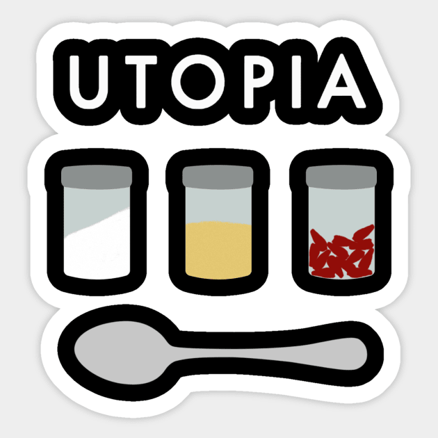 Utopia Sticker by ramonagbrl